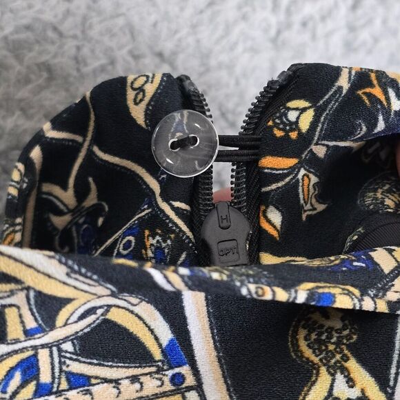 H&M Wide Leg Palazzo Pants Trousers Sz 6 ‎ Mom Equestrian Geometric Maximalism - Picture 5 of 9